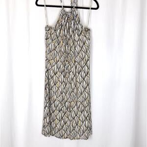 Tommy Bahama Feather Abstract Halter Dress Size XL